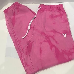 Pink Tie-Dye Joggers